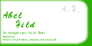 abel hild business card